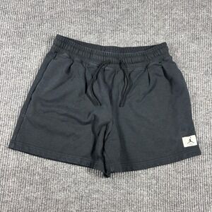 Jordan Shorts Women's L Loose Fit Black Sweat Fleece Athletic Gym Athleisure